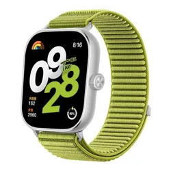 Adjustable Nylon Loop Sport Strap with Metal Buckle - Replacement Bracelet in Vibrant Colors for Miband 8pro 9pro (Field Green)