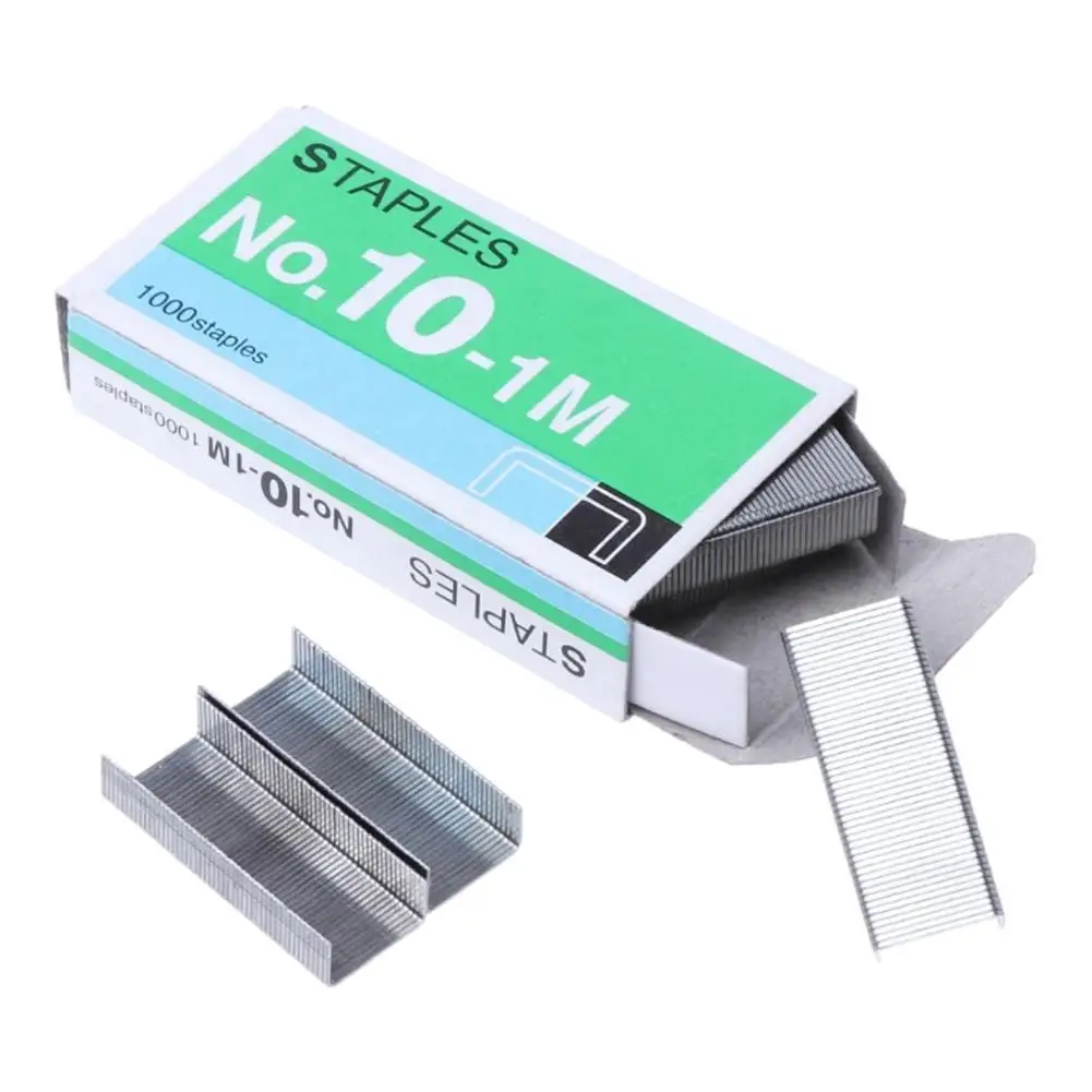 No.10 Staples 1/2/5/10Box Smooth Not Lagging Solid Metal 5*2.7*1cm