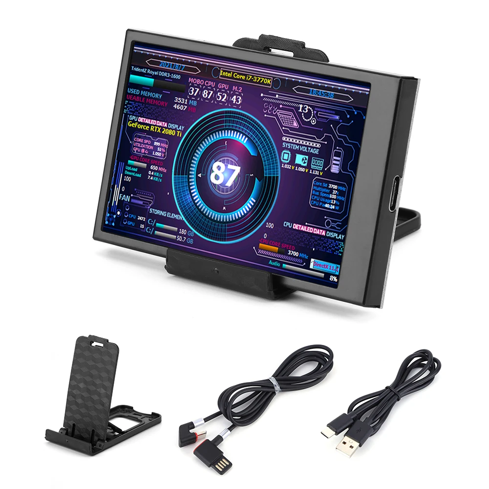  CŸ ̽ IPS LCD ũ, PC ǻ, ̴ ITX , CPU, 3.5 ġ ̺  LCD  ũ, AIDA64 320x480