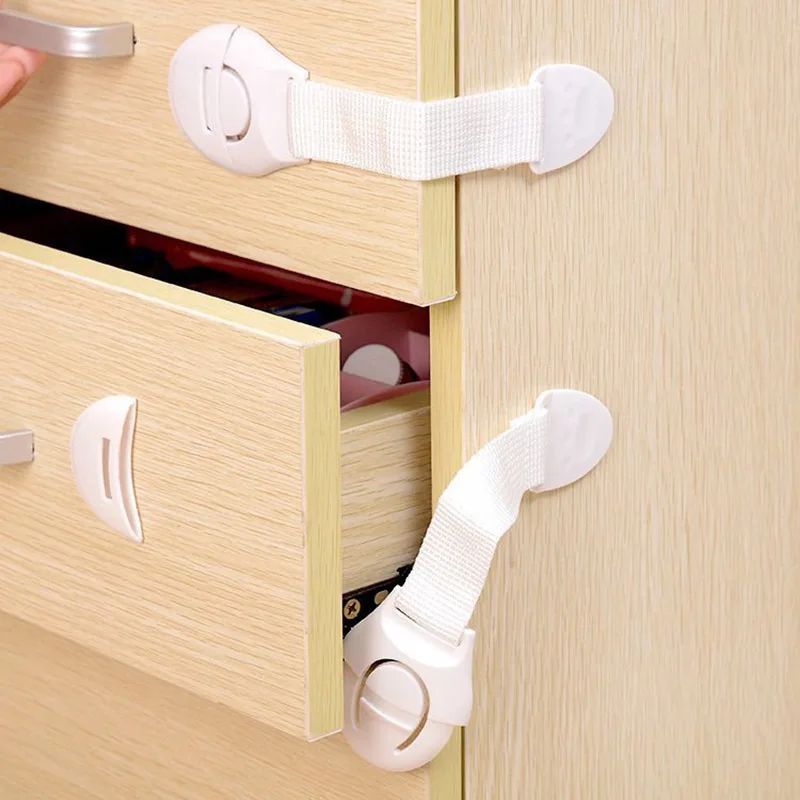 Cabinet Lock Child Lock Safety Lock 1 pcs Creative Baby Safety Lock Plastic Drawer Door Cabinet Cupboard