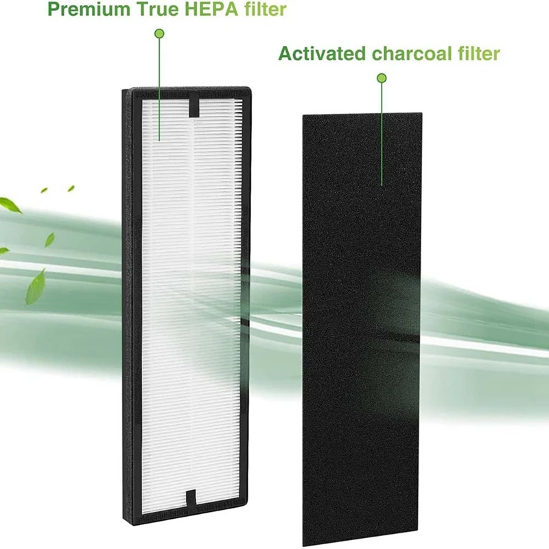 Y21A 1 NEA-F1 True HEPA Replace Filters + 4 NEA-C1 Activated Carbon Filters for Eureka NEA120 & Toshiba Smart WiFi CAF-W36USW