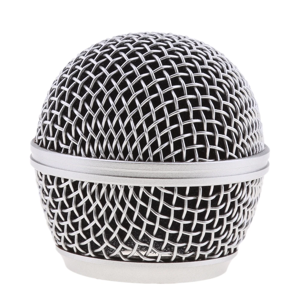 Microphone Replacement Head Steel Mesh Handheld Microphone Grill Mesh Head Fits Shure Beta 57A 58A 87A wireless microphone acoustic microphone pickup