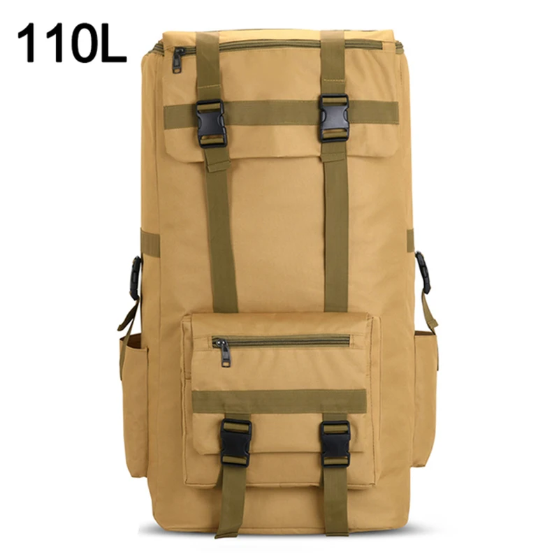 

110L Outdoor Travel Hiking Backpack Men Women Trekking Climbing Camping Bag Large Capacity Camouflage Rucksack Luggage Bag