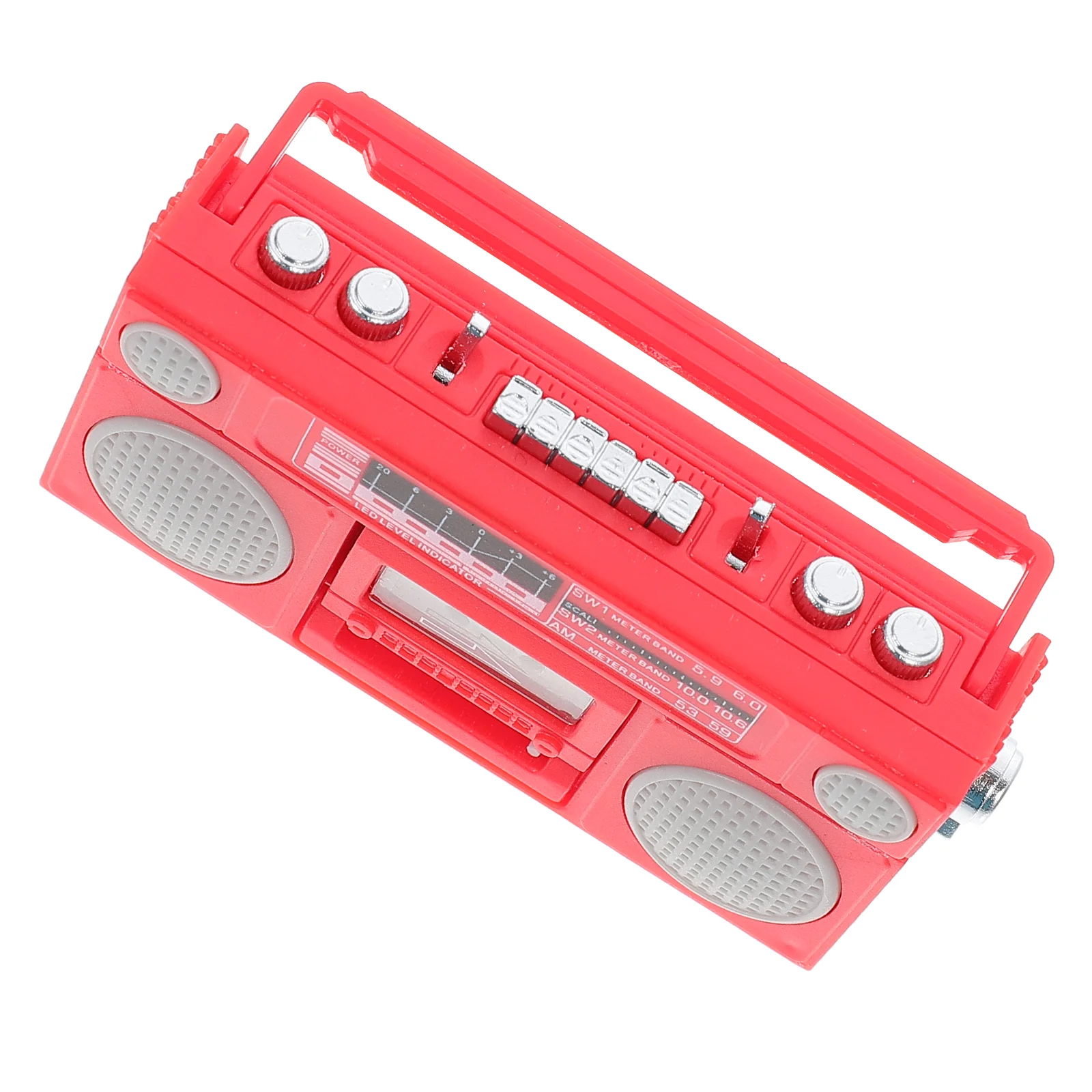 Tape Recorder Model Playhouse Accessory Decor Miniature Abs Landscape Layout Prop Recording Machine Vintage ezcap 218 usb usb cassette capture tape to mp3 converter cassette recorder player