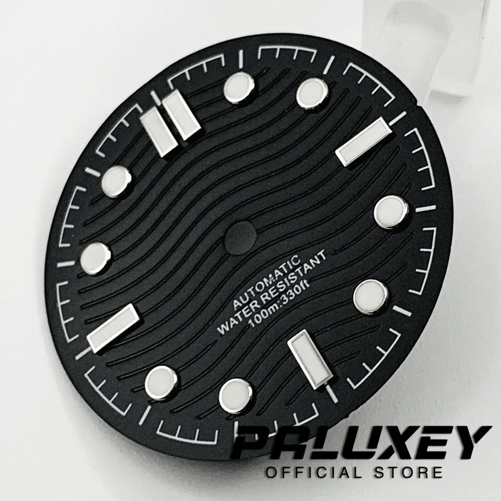 Watch Dial Accessories Watch Face Accessories 31mm Black White Blue Green Watch Dial Luminous Watch Faces for Fit NH35 NH36 ETA2836 2824 DG2813 3804 Miyota 8215 821A Movement