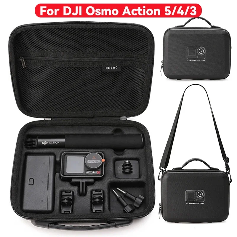 Für DJI Osmo Action 5 Pro 4/3 Aufbewahrungstasche Sportkamera Digitale Schutztasche Osmo Action 5 Pro Tragbare Reise-Fallprävention