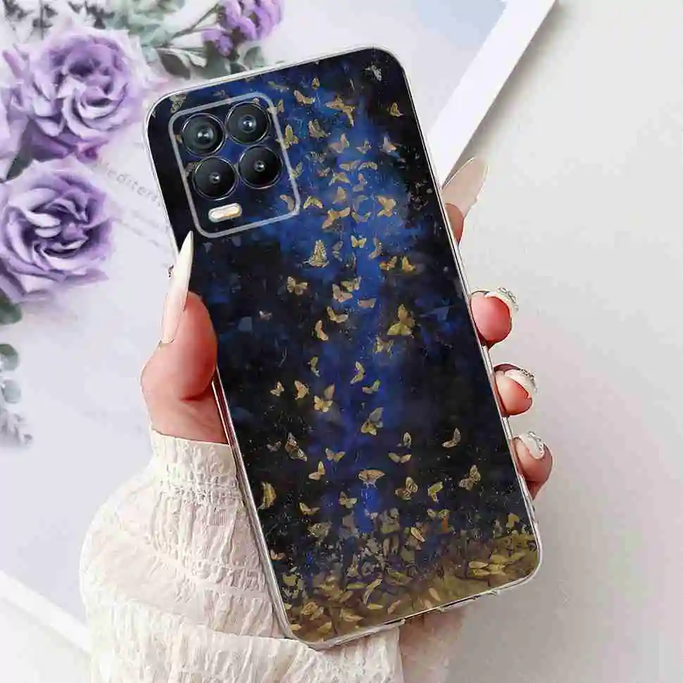 Floral Print Soft Silicone TPU Phone Case - Elegant Protective Cover