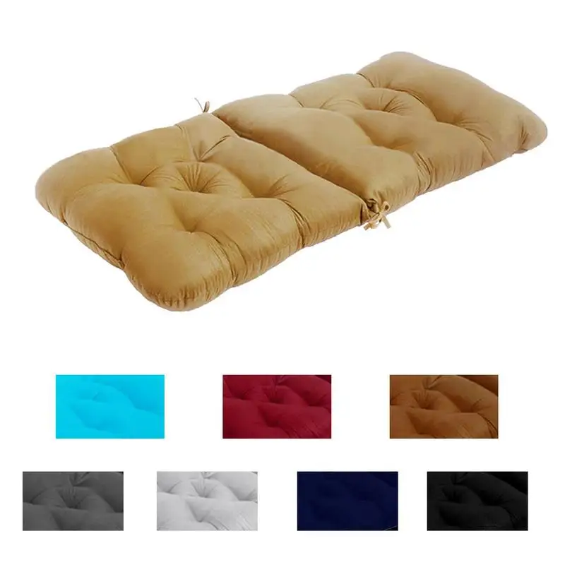 

Outdoor Cushions American Pastoral Sofa Cushion Wicker Chair Cushion Waterproof Foldable Design Sponge Filled For Outdoor Mat