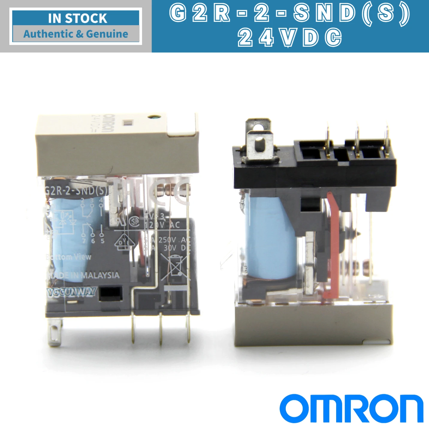 OMRON Relais G2R-1-SN G2R-2-SN Original 24VDC SND SNI SNDI 220V AC220V AC24V DC24V 24VDC 12VDC 5PIN 8Pin Elektronikmarkt – Detail 13
