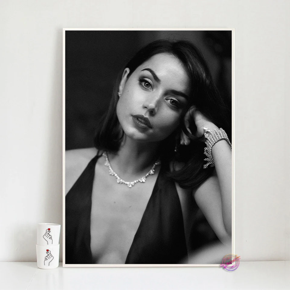 Ana De Armas Poster Movie Star Canvas Art Prints Wall Picture For Living  Girl Room Home Decor Fan Collection Gifts