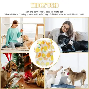 Summer Dog Shirt Breathable Puppy Outfit Fruit Print Puppy Outfit Pet T-Shirt Soft Pet Apparel Dog Shirt For Puppy 5