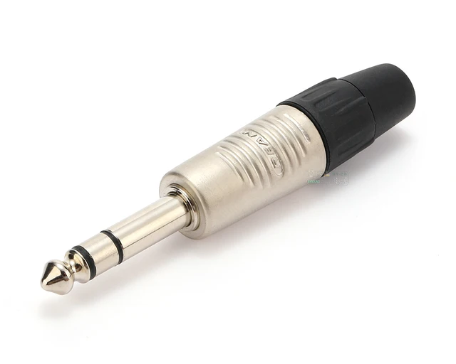 NEUTRIK's REAN Jack 1/4"6.35mm Gold Plated 2 3 Pore Mono Stereo RP2C RP3C-B Musical Instrument Keyboard Guitar Straight Plug - AliExpress