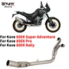 Slip For Kove 800X Adventure RALLY Pro Motorcycle Exhaust Full System Escape Moto Titanium alloy Front Link Pipe With Catalyst