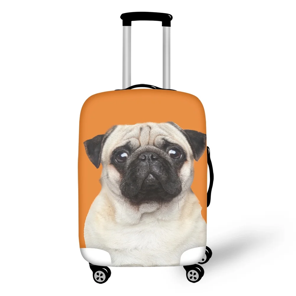 

Flower Bulldog Print Trunk Case Cover Anti-dust Luggage Protective Dust Cover Waterproof Travel Suitcase Cover