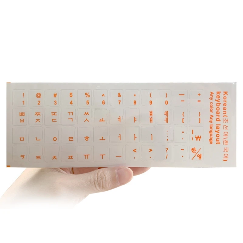 Keyboard stickers Korean Keyboard Stickers English Replacement Clear Background Lettering Laptop Desktop Keyboards