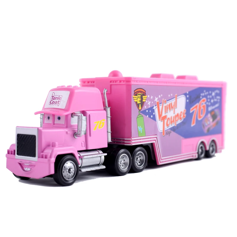 Disney Pixar Cars 3 Cars 2 No.76 Mack Uncle Vinyl Toupee Truck 1:55 Diecast Modello In Lega Di Metallo Nuovo In Stock Giocattoli Per Bambini