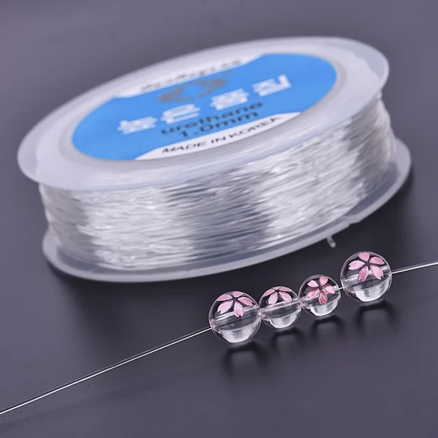 Korea transparent crystal line, elastic , bracelet string rope , string  beads beads , elastic rope - AliExpress