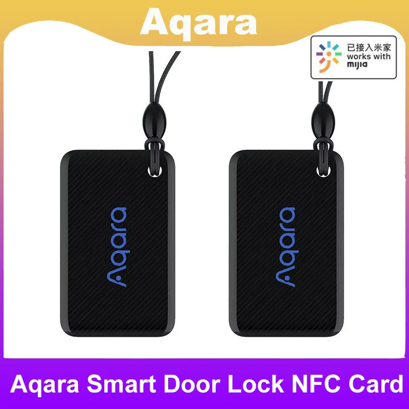 Aqara 스마트 문짝 잠금 NFC 카드 지지대, Aqara 스마트 문짝 잠금 장치, N100 P100 시리즈 앱 제어, 홈 보안용 EAL5 + 칩