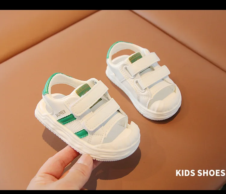 New Summer Children Sandals For Boys Mesh Breathable Girls Shoes Hollow-out Non-slip Beach Sandals