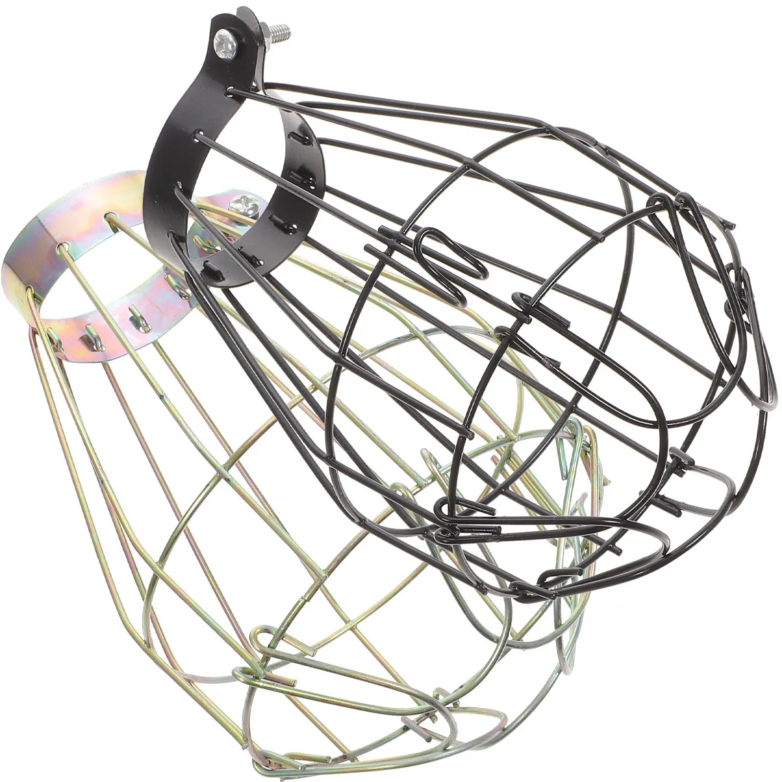 Sturdy Iron Wire Lampshade Reptile Insulation Shade Craft Mesh Pet Cage Lighting Protection Habitat Crawler Box
