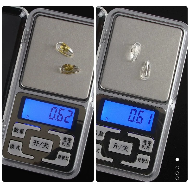 20 stücke Brillen Silikon Luftkissen Nasen pads Kupfer Kern Brille Zubehör Schraube in Anti-Rutsch-Pad versand kostenfrei – Detail 6