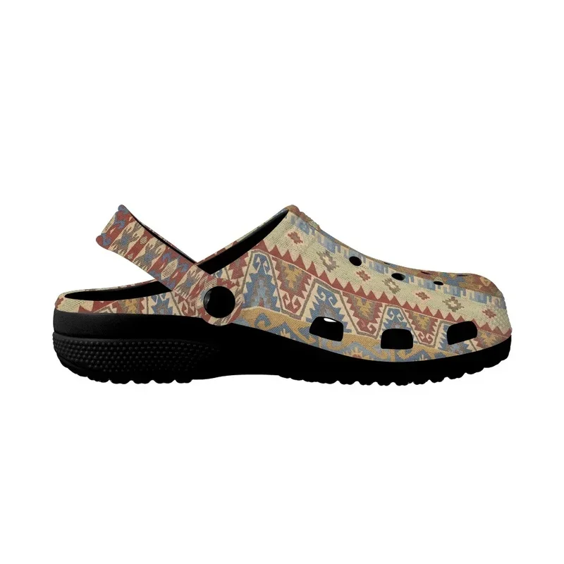 Vintage Tribal Pattern Summer Women's Soft Sole Slippers Comfortable Garden Shoes For Adults Outdoor Beach Sandals