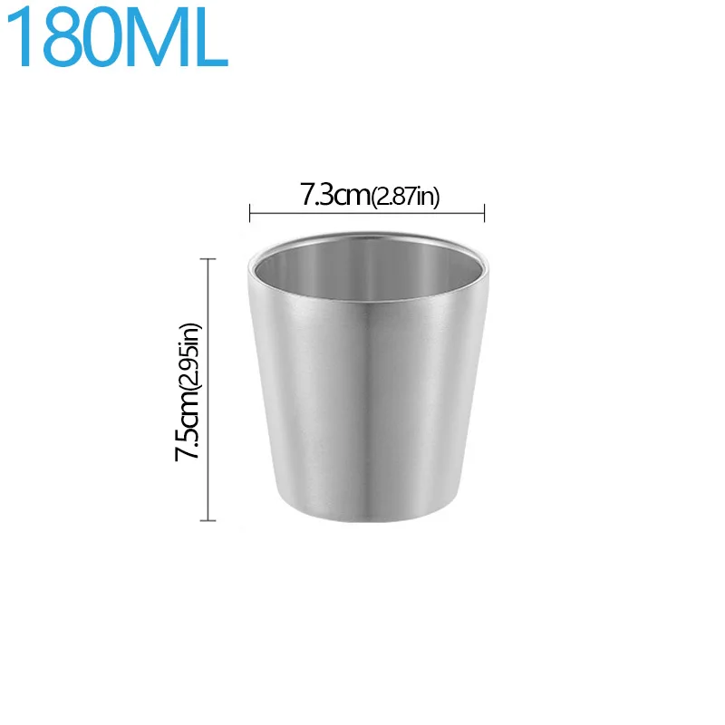 A silver 180ml