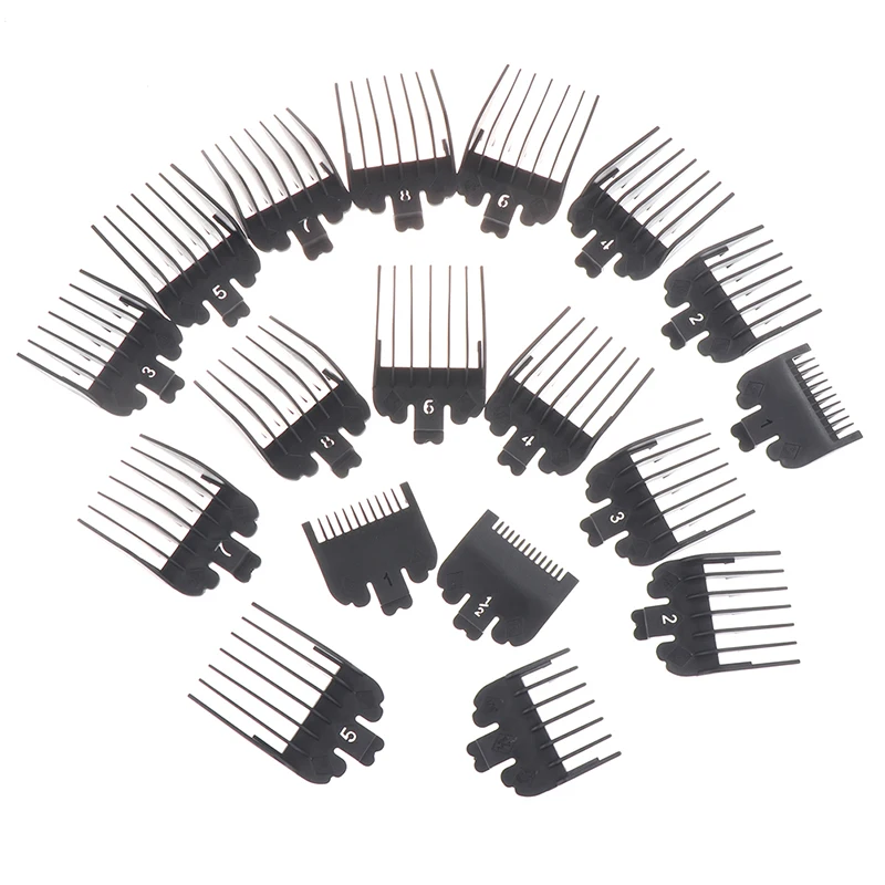 8/10Pcs T9 Universal 1.5/3/4.5/6/10/13/16/19/22/25mm Hair Trimmer Clipper Limit Comb Guide Sets Limit Calipers Tools 4