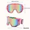 Anti-Fog Ski Goggles Motorcycle Goggles Winter Snowboard Skiing Glasses Outdoor Sport Windproof Ski Mask Off Road Goggles Helmet 3