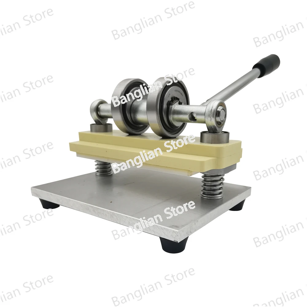 

Leather Press Manual Die Cutting Machine Hand Press Cutter Tool Feeding Width15cm for Leather Work DIY Stamping Cuttter Pattern