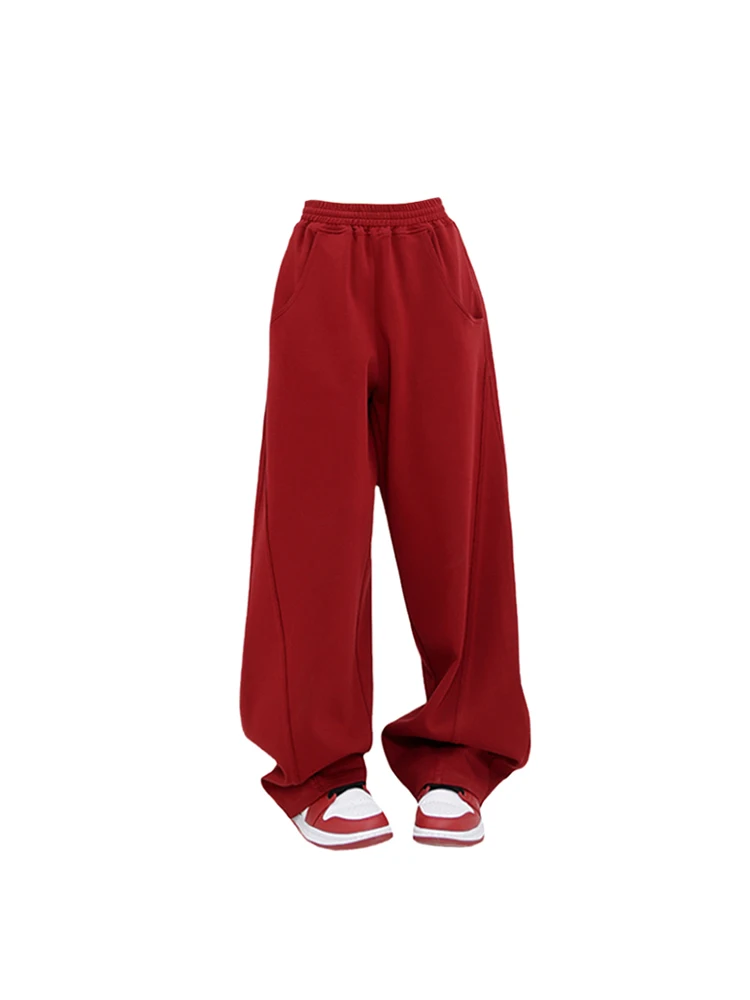 ウォーキング・ランニングウェア 2LINE ADJUSTABLE WIDE TRACK PANTS V2 RED 2Line Adjustable Wide Track Pants V.2 - Red – LÝFT