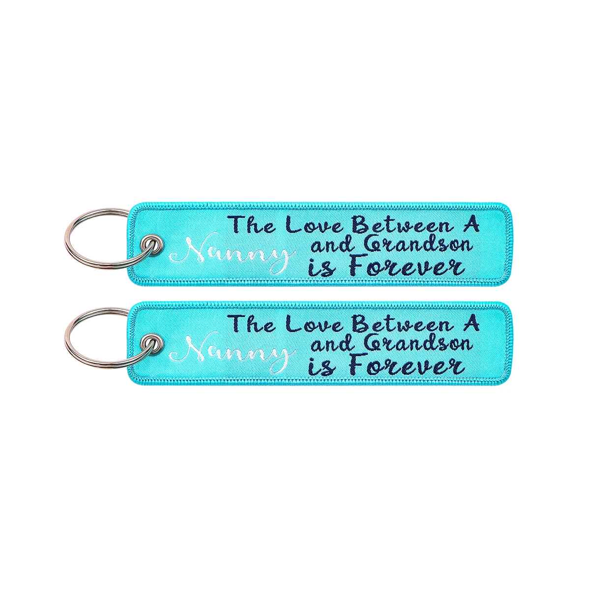 Humorous Embroidered Keychain - Key Ring Holder Accessory and Gift