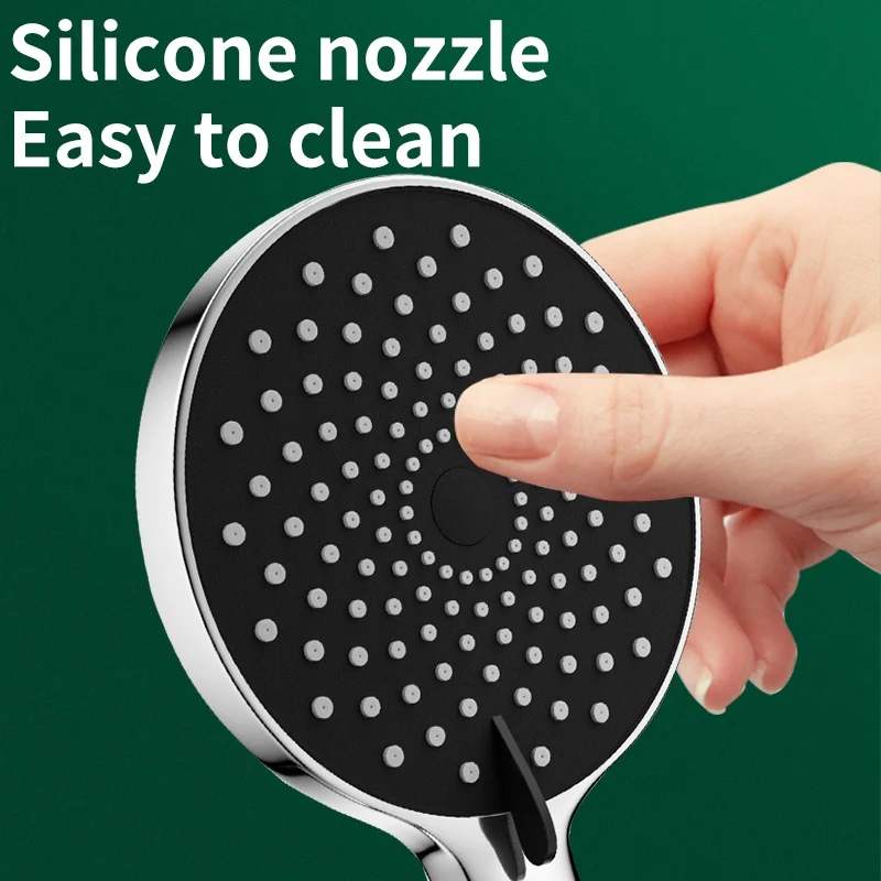 Shower Nozzle Bathroom Pressurized Hand Shower Package Accessories Shower Nozzle Large Water Output 5 Models Universal Adaptation