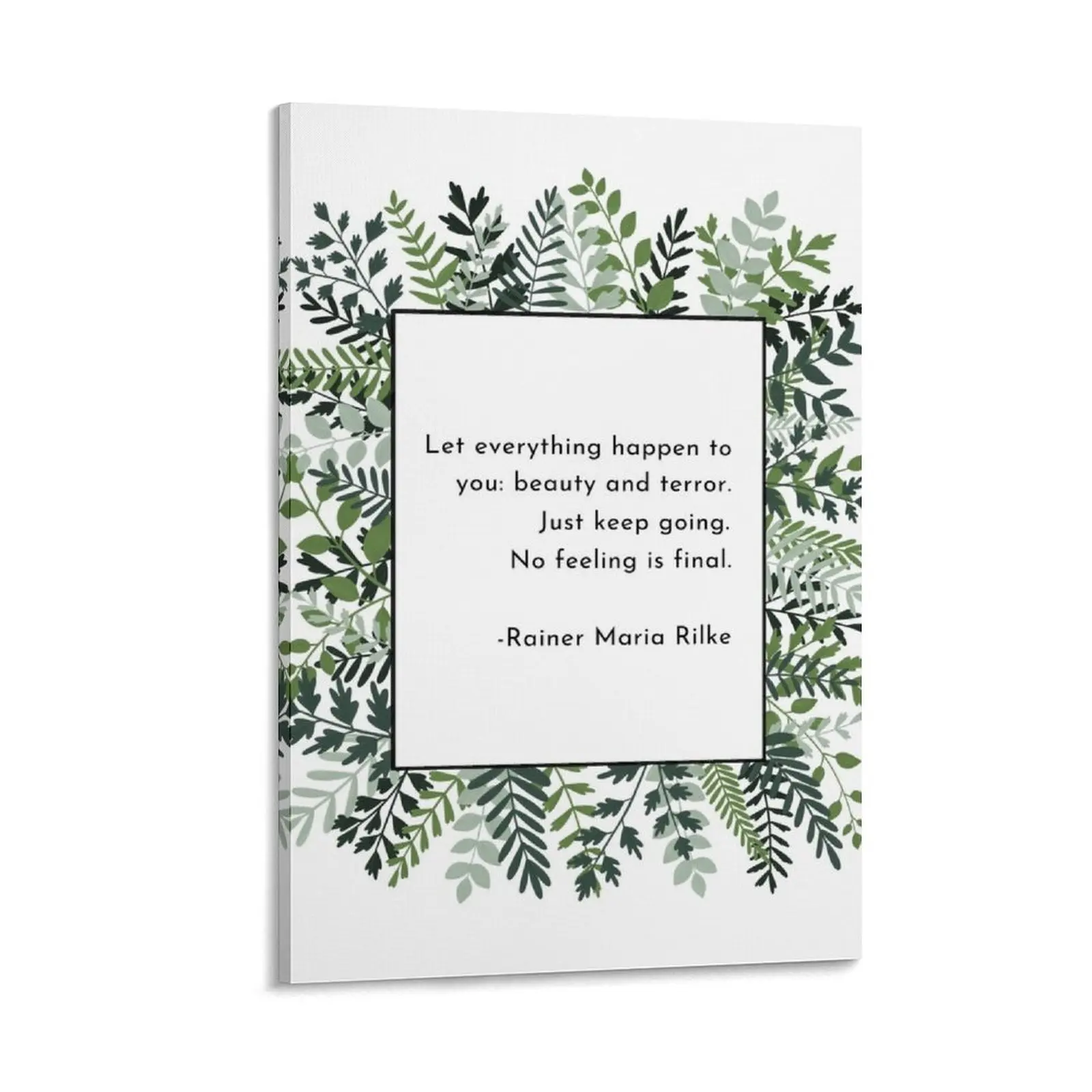 

Rilke No Feeling is Final Poem Canvas Painting anime posters Decoration Decoration home home decor interior