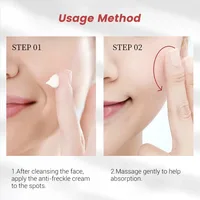 1/3/5 pièces crème blanchissante pour les taches de rousseur Niacinamide élimine les taches foncées crème Anti-taches de rousseur et vieillissement estompe Pigmentation Melasma peau 4
