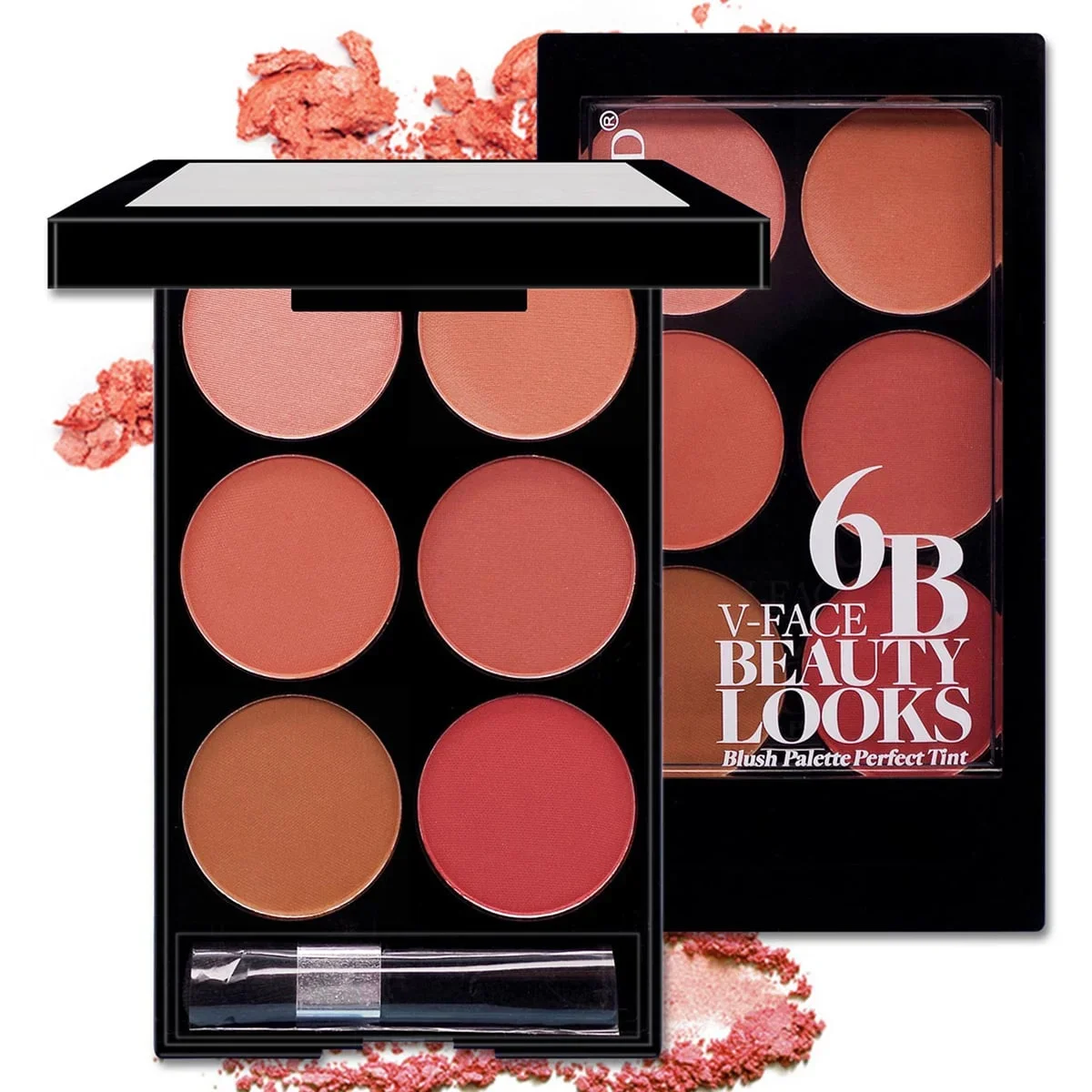 6-color Blush and Contouring All-in-one Palette Pearlescent Matte Powder Makeup Palette powder blusher blush powder blush plate facial blusher
