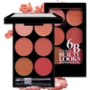6-color blush and contouring all-in-one palette, pearlescent matte powder makeup palette 1