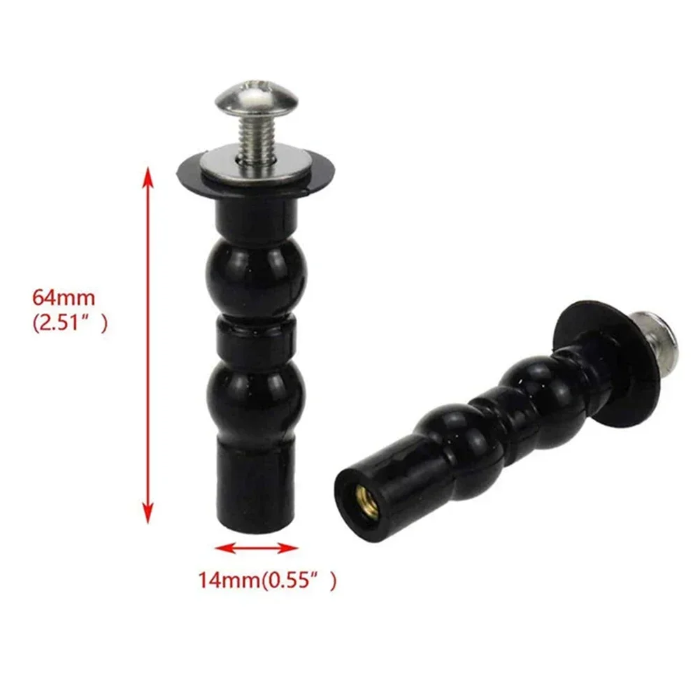 2 Pack Toilet Hinge Screw Expanding Rubber Bolt Top Nuts Compatible Replacing Broken Toilet Hinges toilet hinge replacement