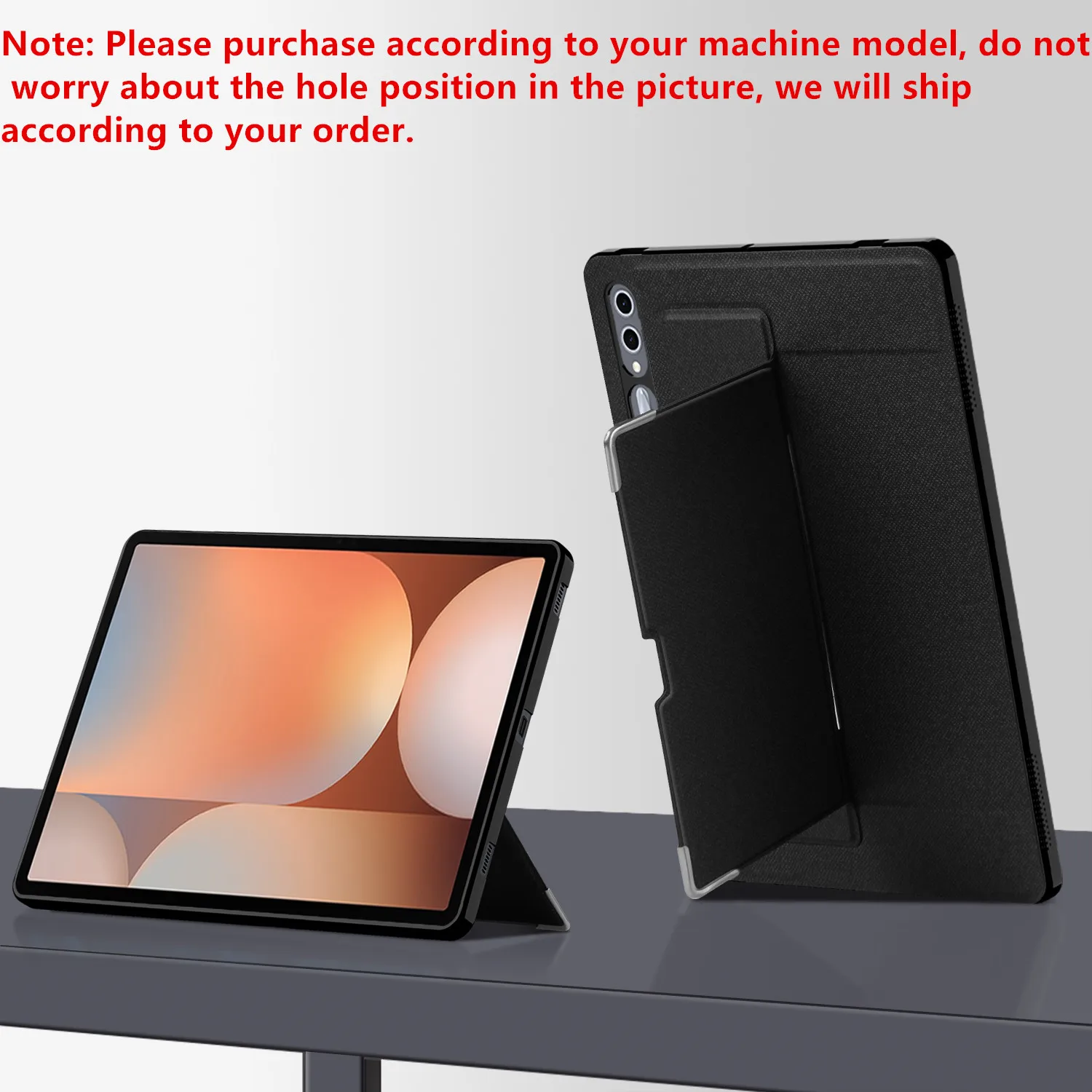 Enhanced Tablet Stand Case with Shell Back Cover, 14.6 to 12.4