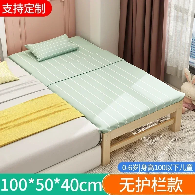 Головна Спальня Американська масивна деревина Надзвичайно широкі дитячі ліжка з поручнями Односпальні ліжка для хлопчиків і дівчаток для дитячих меблів