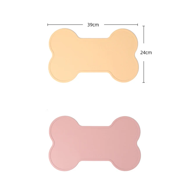 2pcs Non Slip Pet Placemat Reusable Cat Dog Feeding Mat Home Bone Shape  Cute Puppy Food Water Spill Proof Pad Cushion Microfiber - AliExpress