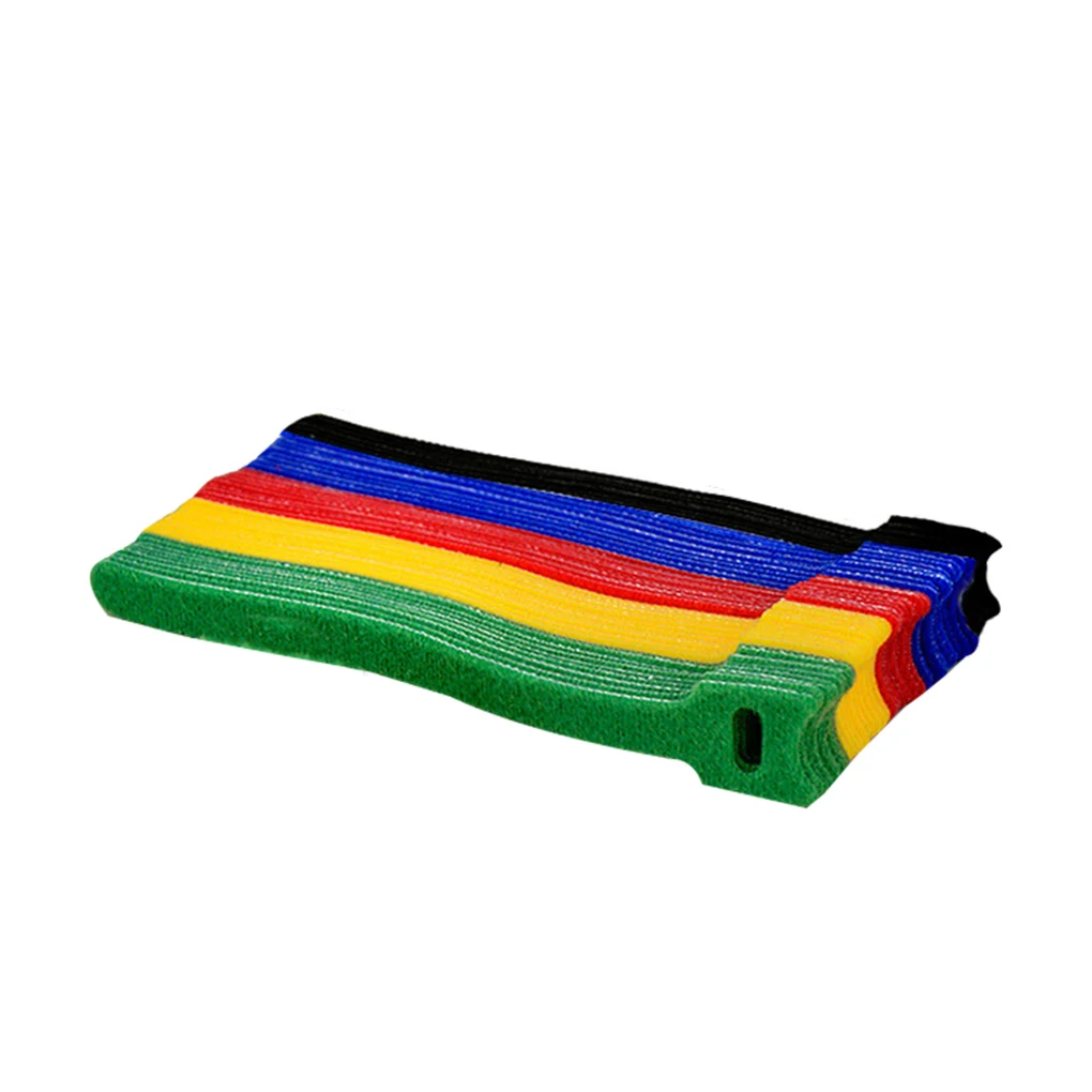 50-200pcs Releasable Cable Ties Colored Plastics Reusable Cable ties Nylon Loop Wrap Zip Bundle Ties T-type Tie Wire