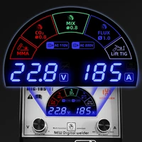 HZXVOGEN 5 in 1 MIG 185A Semi-Automatic Welding Machine Gas Mix-gas Non-Gas MIG/TIG/ARC/MMA Multifunction Digitai Welder Tool 2