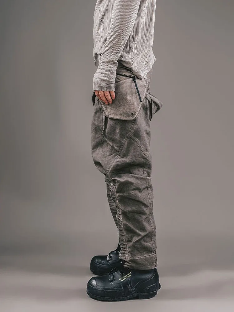 Pantalones de nicho para hombre, estilo de diseñador, a la moda, novedad de 2024