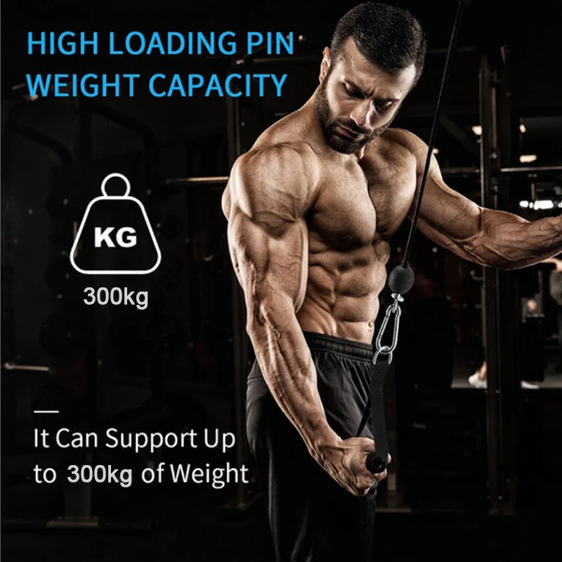 Heavy Duty Steel Gym Wire Rope 1.4/1.8/2/2.5M Home Cable Machine Fitness Pulley Accessories Wirerope For Home Cable Machine pull training equipment