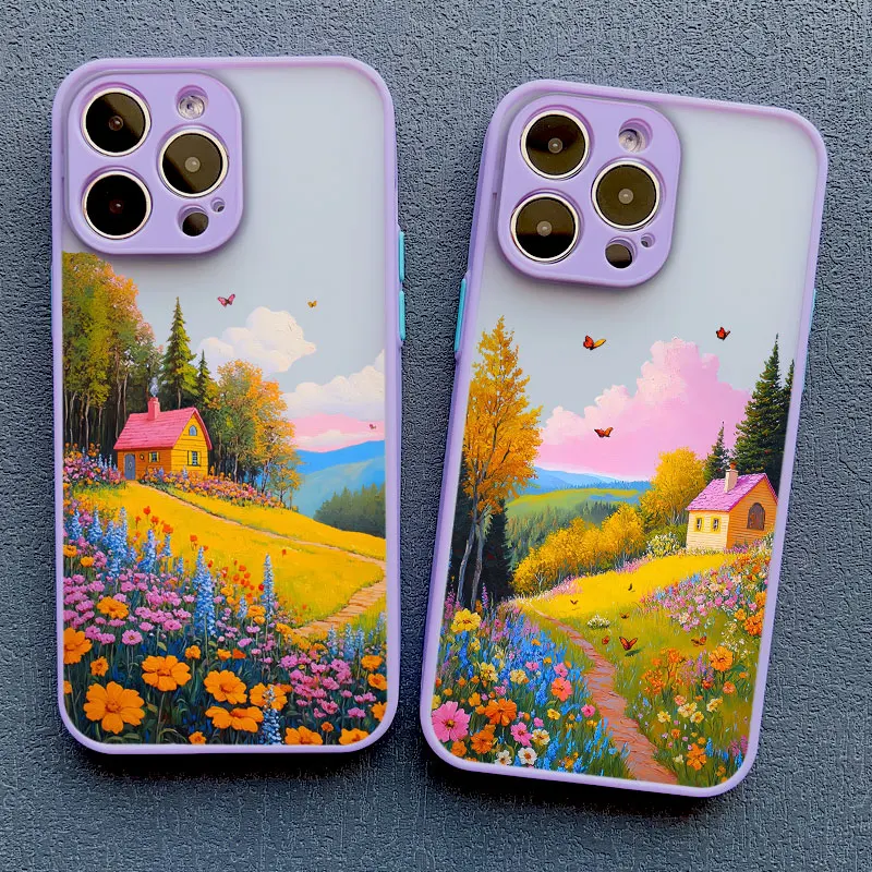 Handyhülle mit Berggänseblümchen-Motiv für iPhone 17 16 15 14 Pro Max Plus 13 12 Mini 11 Pro Max XR XS X – Detail 12