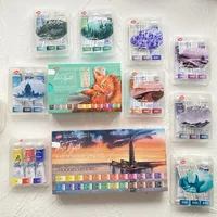 Russian White Night New Solid Sedimentation Color Watercolor pigment 24 Color Tube Layered Color Artist Beginner Art Supplies 1