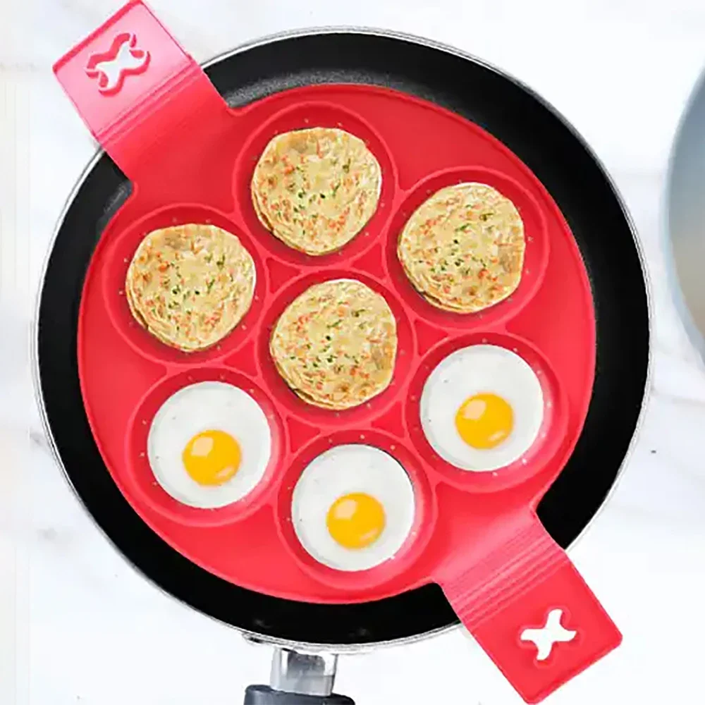 

Egg Pancake Ring Nonstick Pancake Maker Mold Silicone Egg Cooker Fried Egg Shaper Moulds for Kitchen Baking Accessories