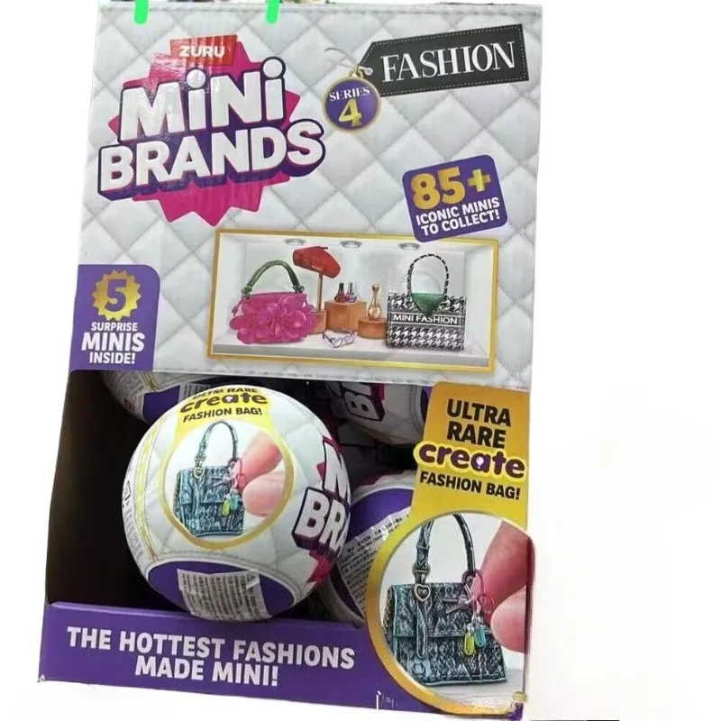 Neue Überraschung ZURU Mini Brands Serie 4 Die angesagtesten Modefiguren Ultra Rare Create Bag 85 Ikonische SAMMLER-Spielzeugsets Geschenke für Mädchen – Detail 1