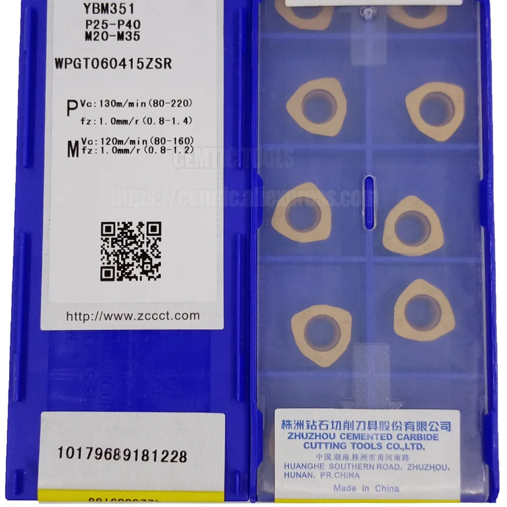 

ZCC CNC Alloy Blade WPGT060415ZSR YBM351